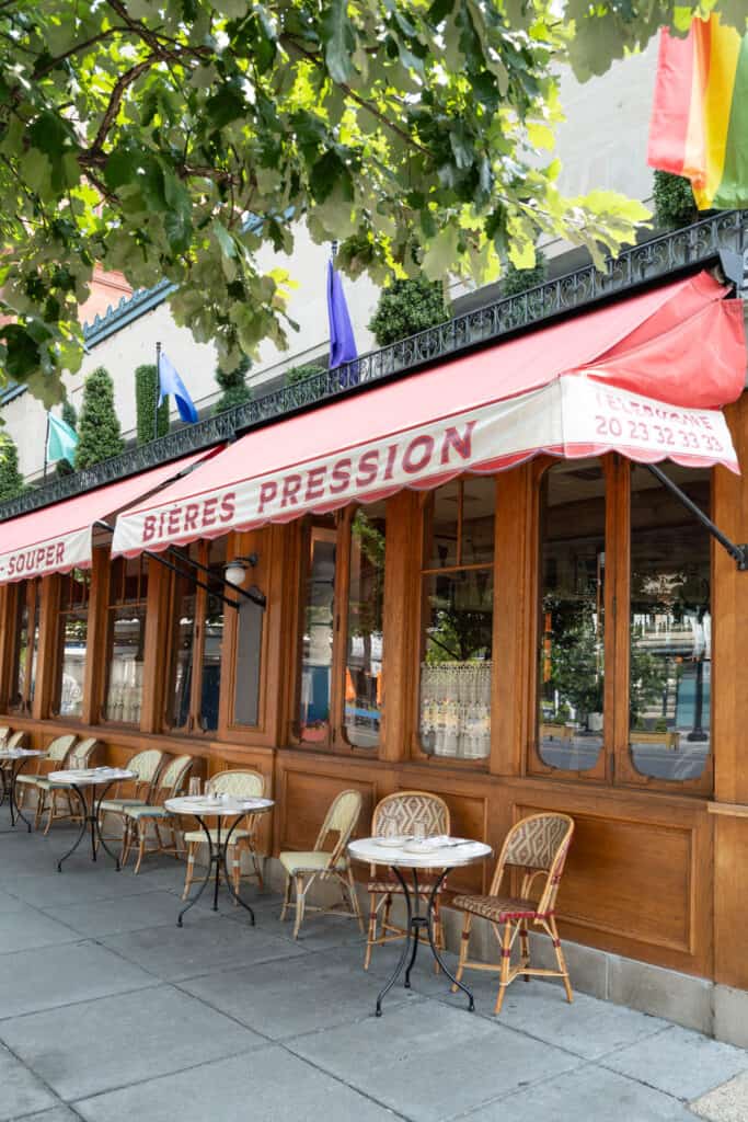 Exterior of the French Cafe, Le Diplomate, in Washington DC