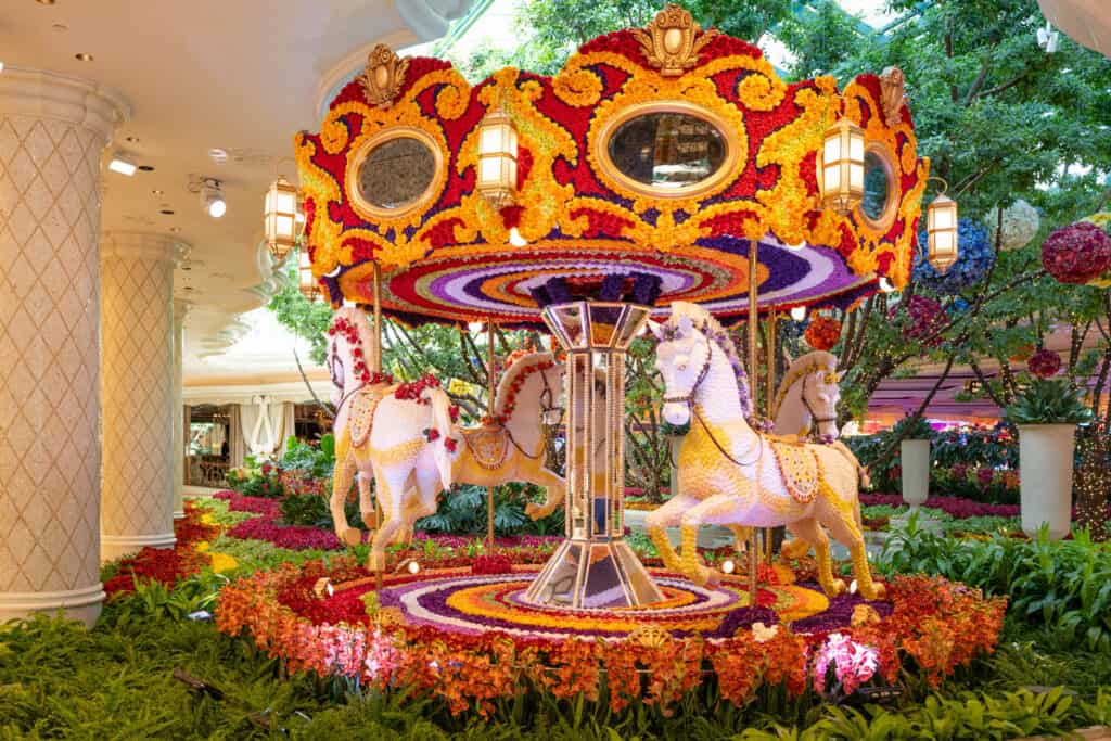 The carousel at the Wynn Hotel