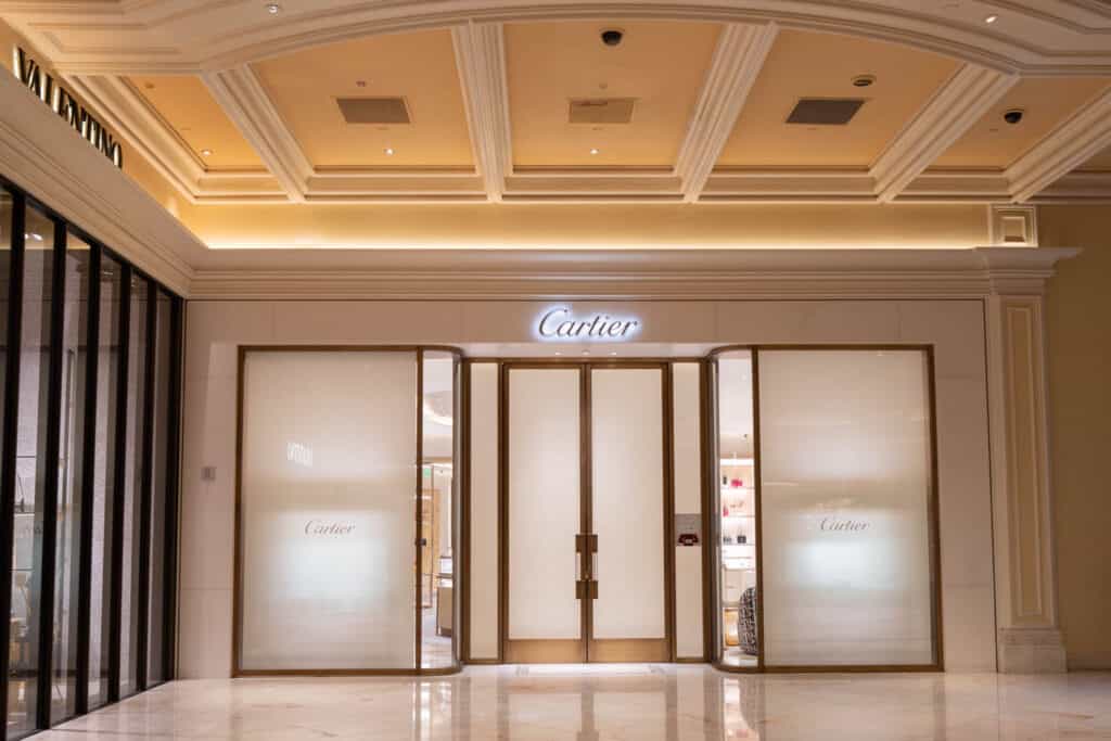 Cartier store inside the Bellagio Hotel in Las Vegas