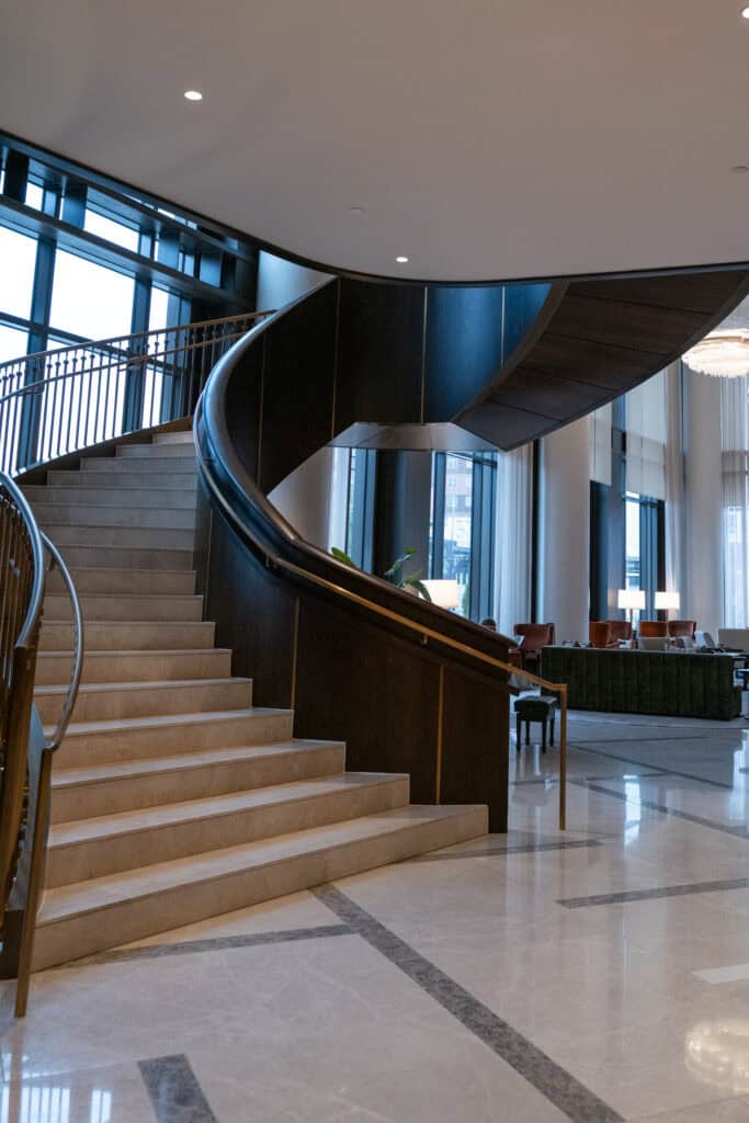 The Conrad hotel in Nashville lobby