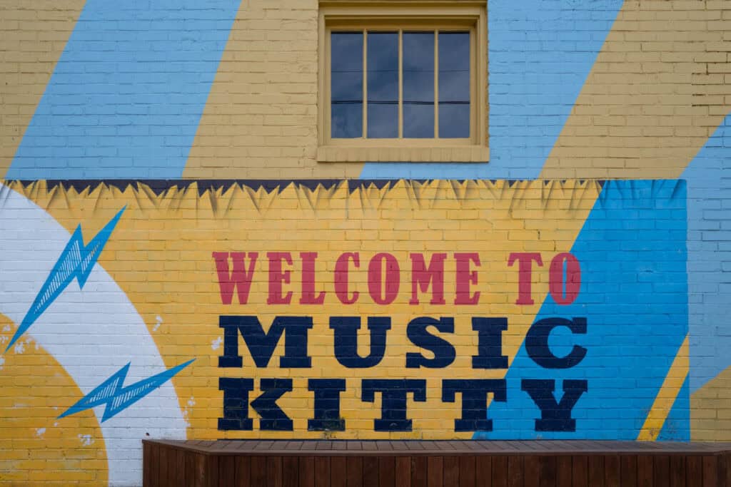 Welcome to Music City mural in Nashville