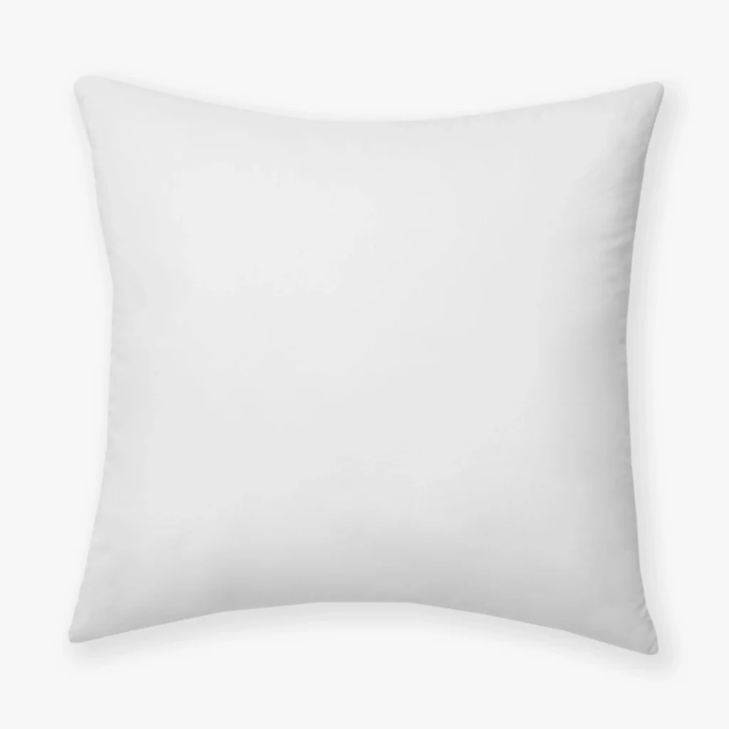 white pillow insert